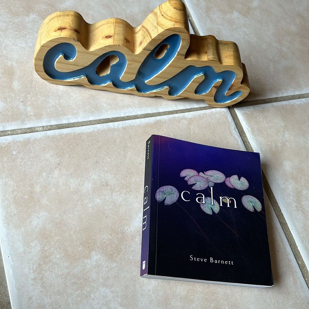 Free W/Purchase Calm Sign Home/Office Decoration and Book Set